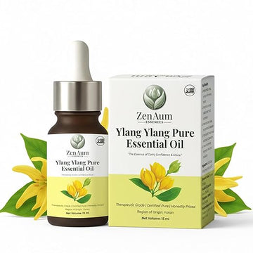 100% Natural Ylang Ylang Therapeutic Grade Essential Oil | 15ml | Stress Relief, Skin & Hair Care, Aromatherapy | Sourced from Yunan | GMP, ISO & IFRA Certified