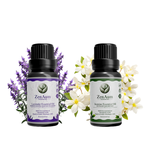 Calm & Glow Ritual Set | Sleep deeper| Stress less | Revive your glow | Lavender Essential Oil & Jasmine Essential Oil