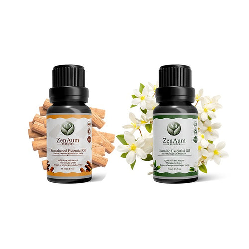 Grace & Balance Ritual Set | Lift the spirit | Ground the emotions | Sandalwood Essential Oil & Jasmine Essential Oil
