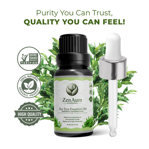 Tea Tree Essential Oil – 100% Pure | Clear Skin | Detox Pores | Daily Blemish Control