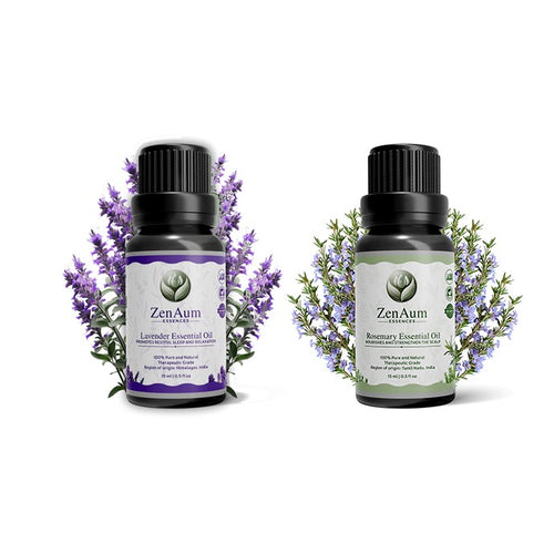 Serenity & Strength Ritual Set | Calm the nerves | Empower the spirit | Lavender Essential Oil & Rosemary Essential Oil