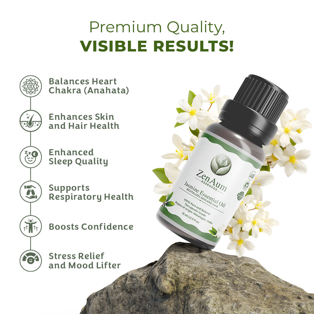 Breathe & Balance Ritual Set | Reset mood and mind | drop by drop. Jasmine Essential Oil & Lemongrass Essential Oil