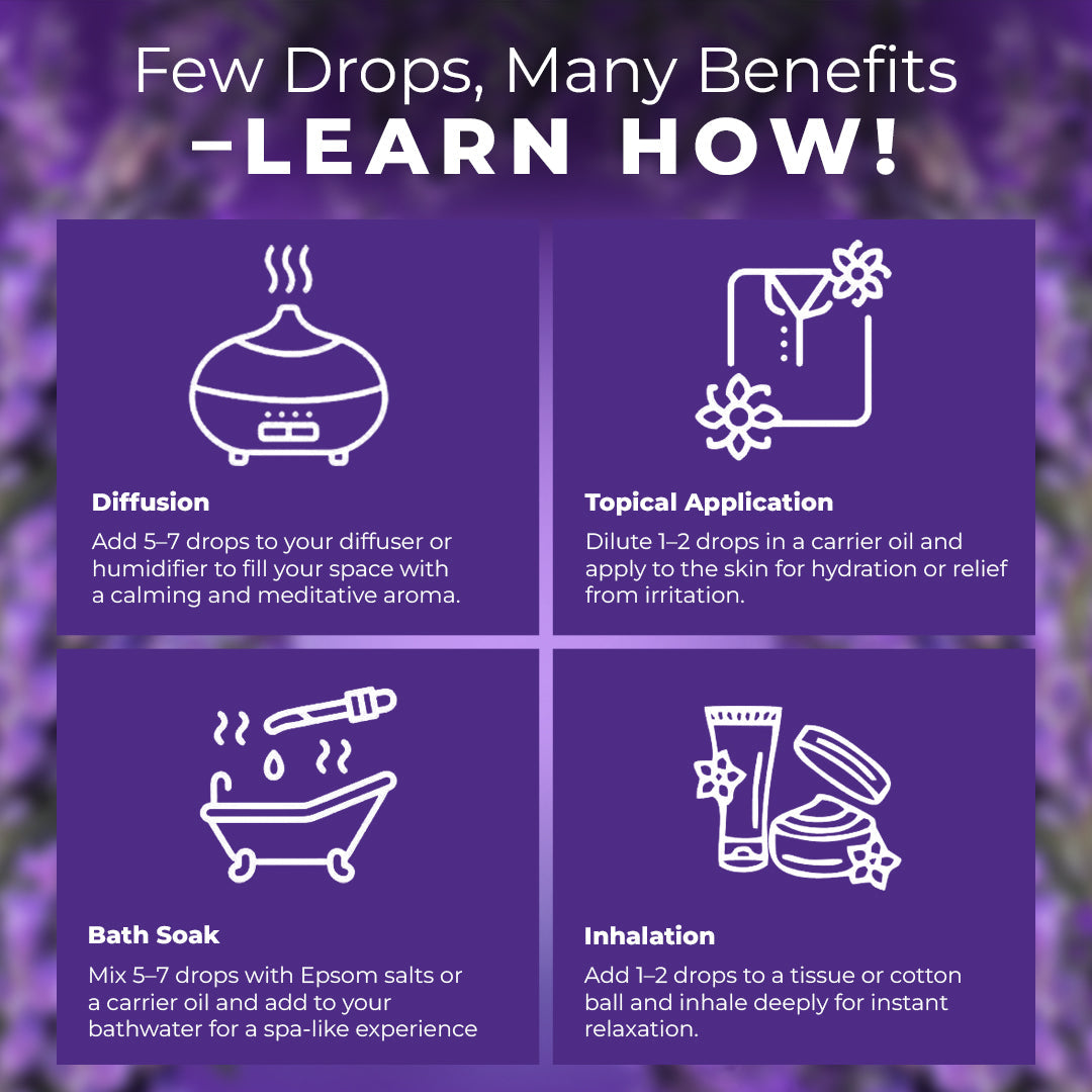 Lavender Essential Oil – 100% Pure | Sleep Deeper | Ease Anxiety | Protect Your Calm